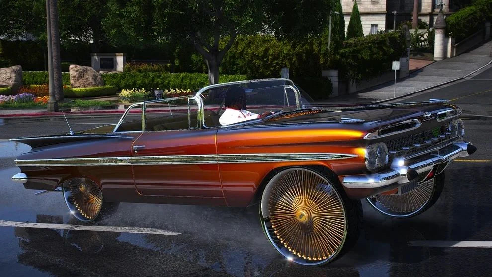 1959 Impala Drop Top on Daytons | PNUT Customs