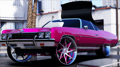 1973 Chevy Convertible Donk on Forgiatos [Animated Roof] | PNUT Customs