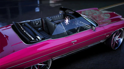 1973 Chevy Convertible Donk on Forgiatos [Animated Roof] | PNUT Customs