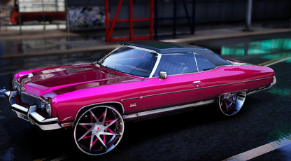 1973 Chevy Convertible Donk on Forgiatos [Animated Roof] | PNUT Customs