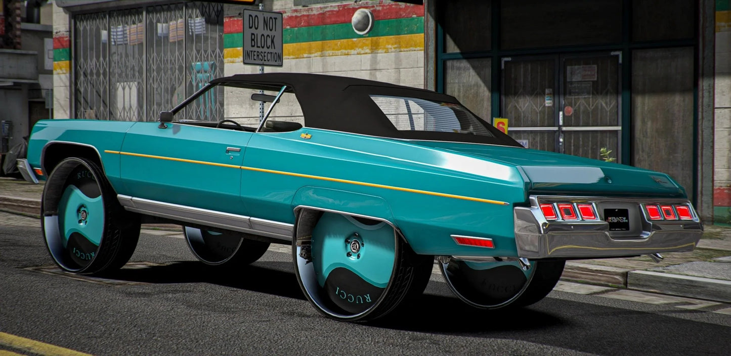 1973 Chevy Caprice Rucci Donk | Krazy Customs