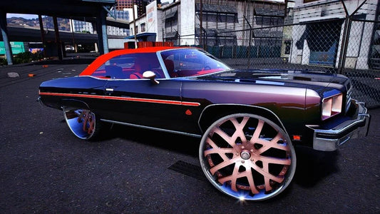 1975 Chevrolet Maybach Donk Drop Oop on Staggered Amani Forged | PNUT Customs