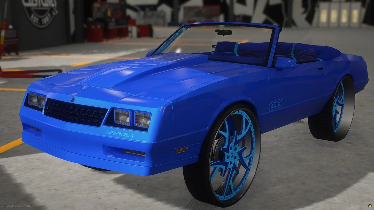 1988 Chevy Monte Carlo SS Droptop Custom on Ruccis | Bleed