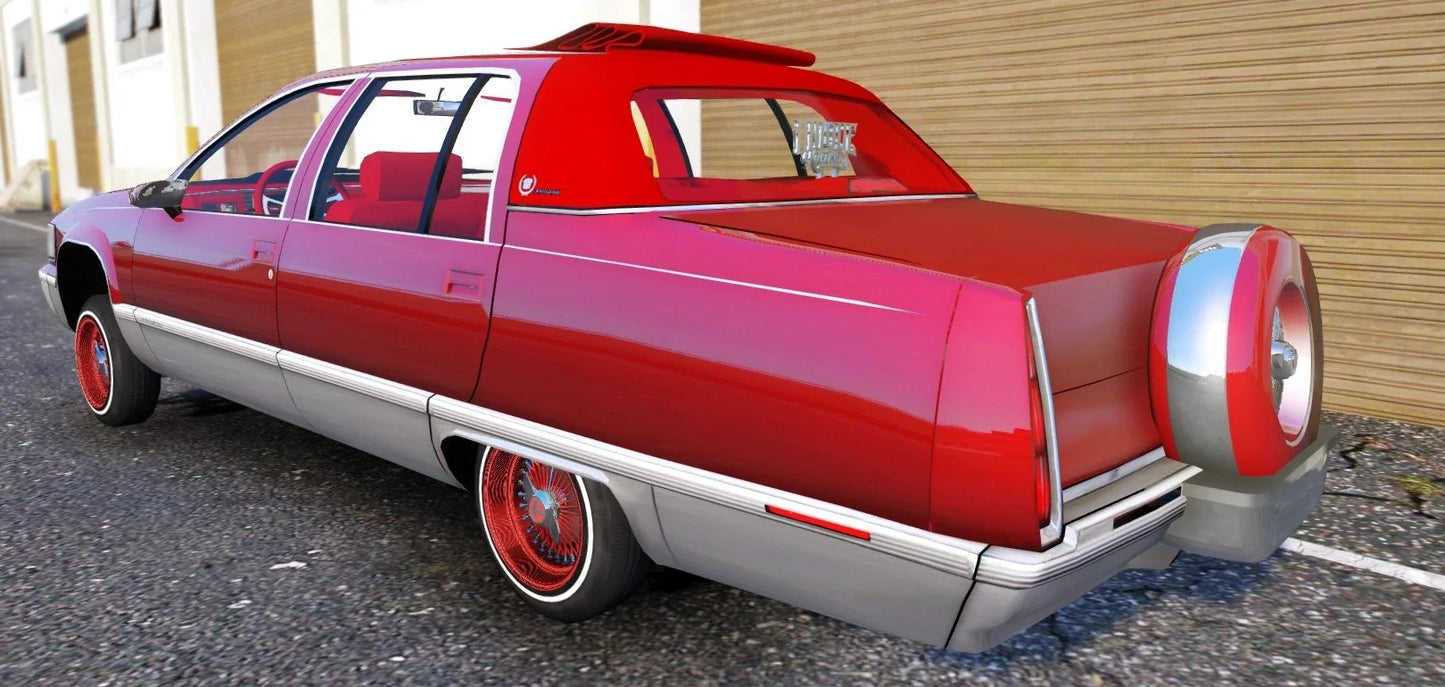 1993 Cadillac Fletwood Broghum Lowrider | Unique Kustomz