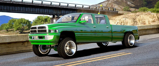 1998 Squatted Dodge Ram Crewcab | Exotic Customs