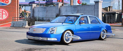 2007 Cadillac DTS Slab On Swangas | Slab Builds