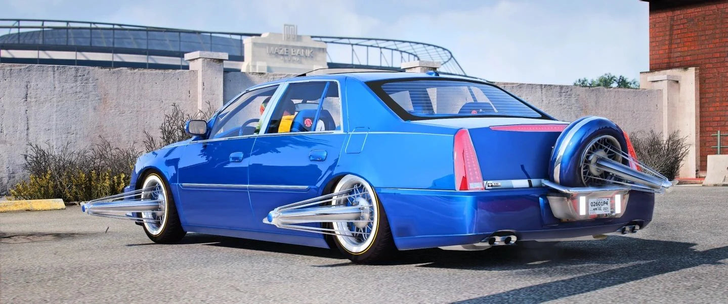 2007 Cadillac DTS Slab On Swangas | Slab Builds