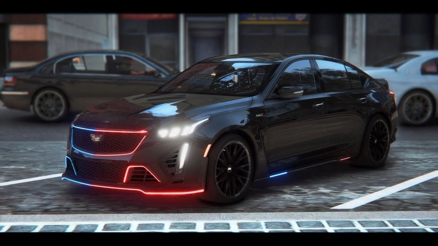 2022 Cadillac CT5V LEO (PD Unmarked) Animation Mirror | Versus
