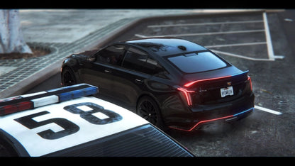 2022 Cadillac CT5V LEO (PD Unmarked) Animation Mirror | Versus