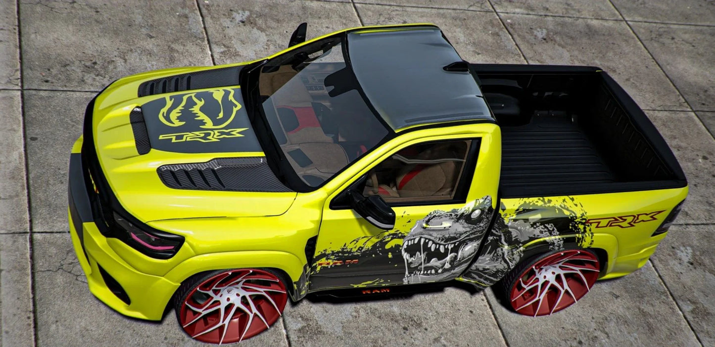 2022 Custom 1500HP 2 Door Dodge Ram TRX on Corleone Forged Rims | Mopar Mak