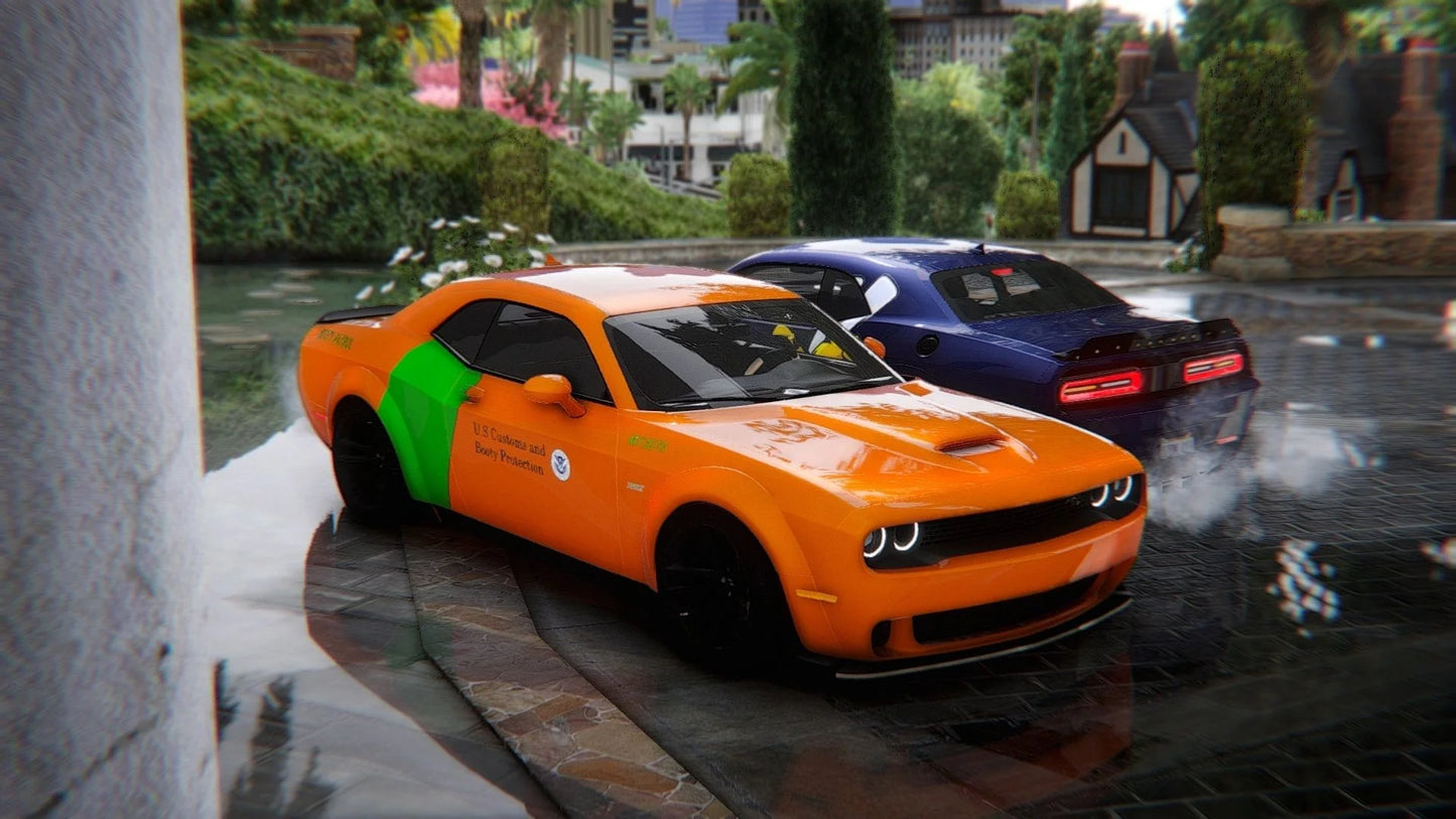 2020 Dodge Challenger Scatpack Widebody (Multiple Livery's And Animated Windows) | Playa Customs