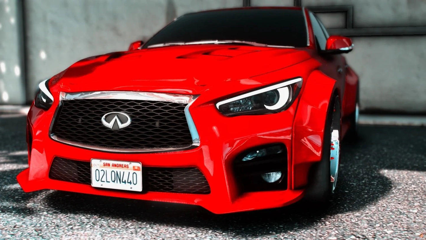 2023 Infiniti Q50 Red Sport Widebody TUNED 800HP GTR Nismo Swap | 4K Customs