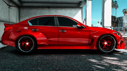 2023 Infiniti Q50 Red Sport Widebody TUNED 800HP GTR Nismo Swap | 4K Customs