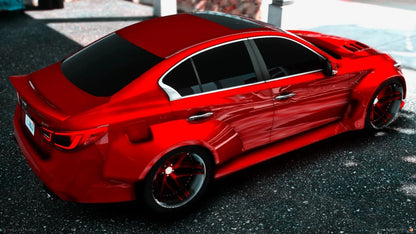 2023 Infiniti Q50 Red Sport Widebody TUNED 800HP GTR Nismo Swap | 4K Customs