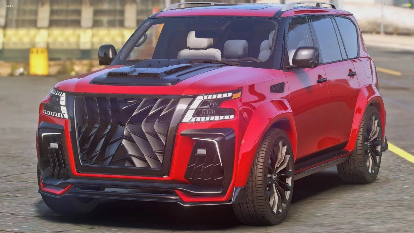 2021 Nissan Armada Black Hawk Widebody | Bleed