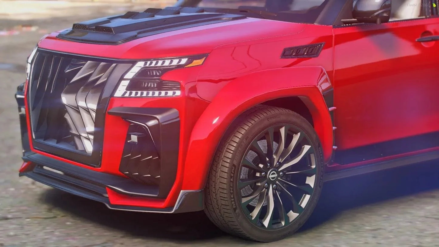 2021 Nissan Armada Black Hawk Widebody | Bleed