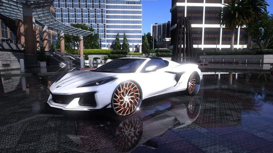 2023 Twin Turbo Z06 C8 Corvette on 26" Rucci "Ounce" | LilBuddyCustoms