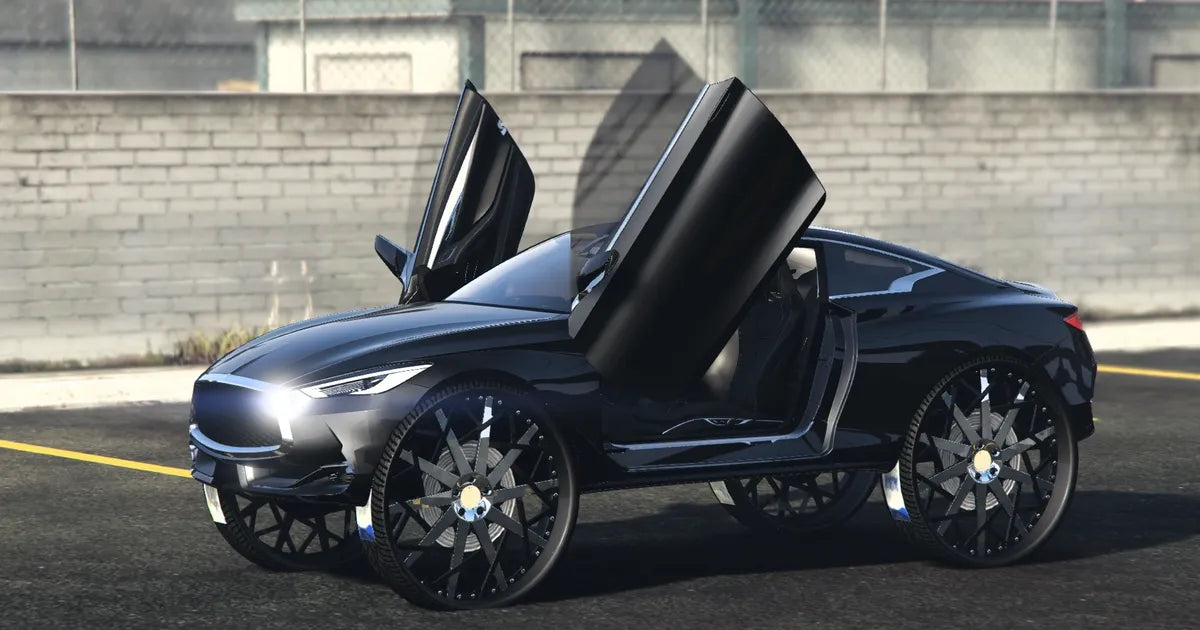 (Debadged) Infiniti Q60 BKS Donk With Butterfly Doors | SA Customs