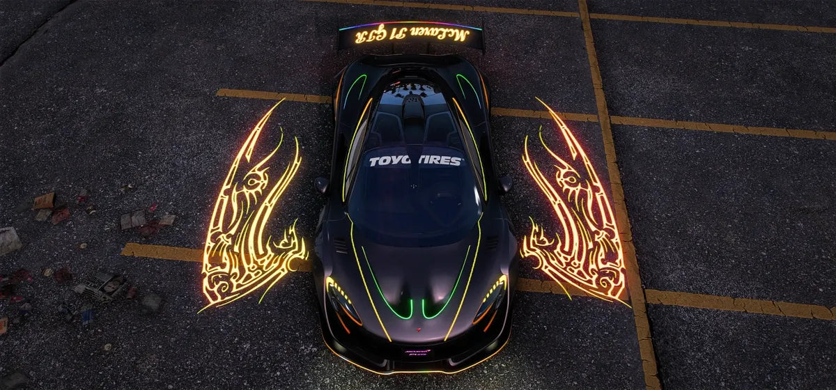 Mclaren P1 Liberty Walk Wings [Dinamic RGB Lights] | Gamer's Cafe