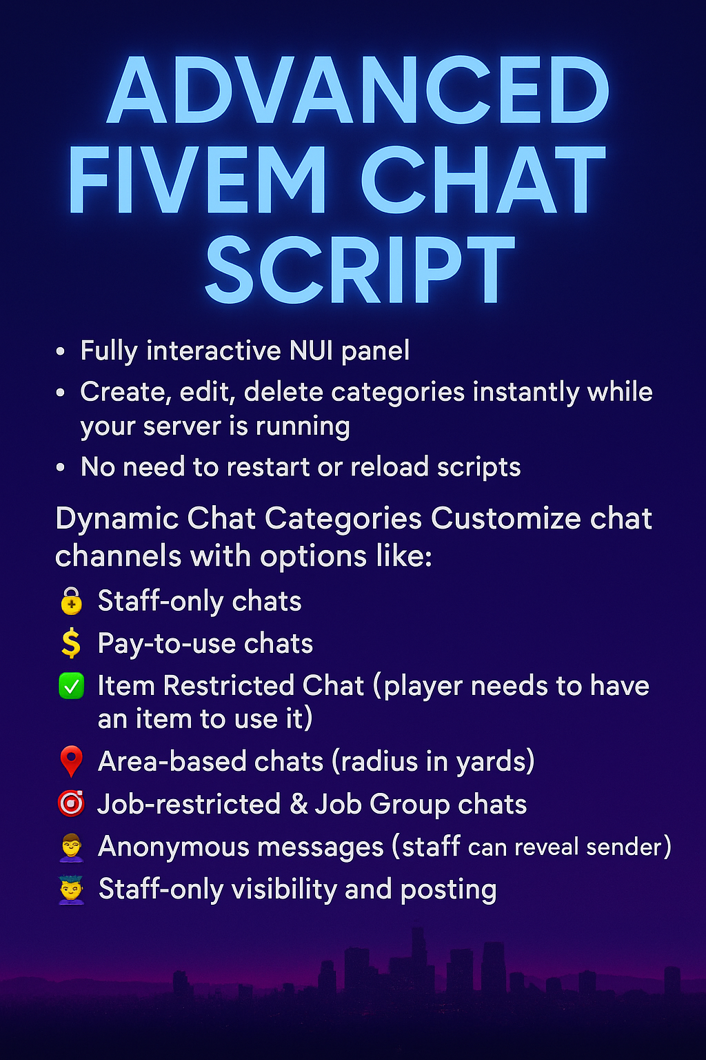 Advanced FiveM Chat Script