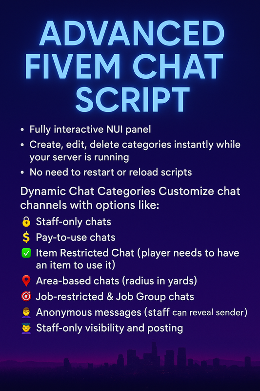 Advanced FiveM Chat Script