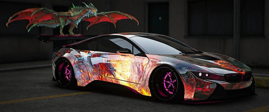 BMW i8 WB Dragon [Dinamic Lights] | Kick Store