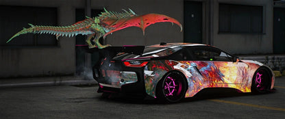 BMW i8 WB Dragon [Dinamic Lights] | Kick Store