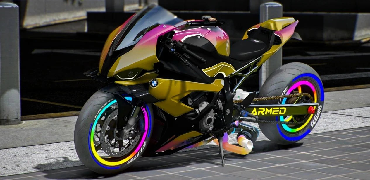 BMW M1000RR Twin Turbo Drag Rainbow Custom | Elite Shifters