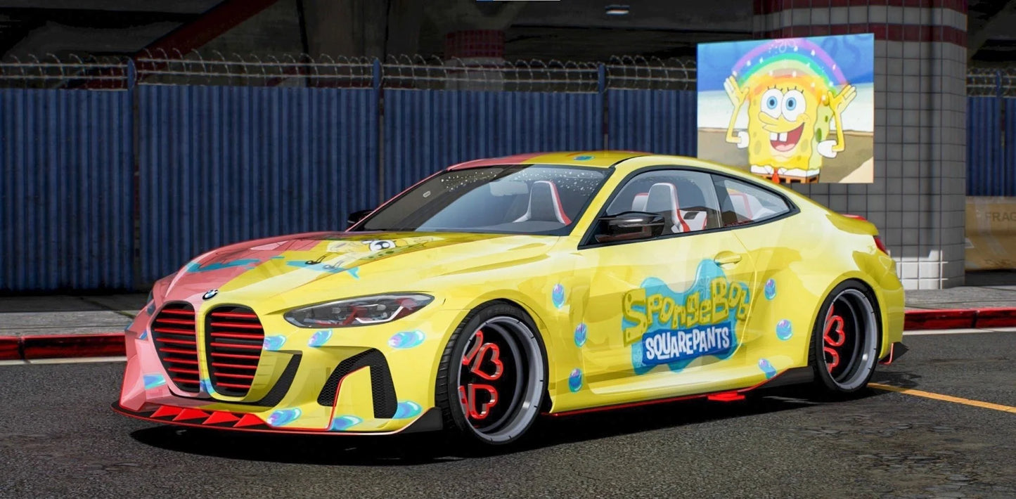 BMW M4 Spongbob Patrick [Dinamic Lights] | Gamers Cafe