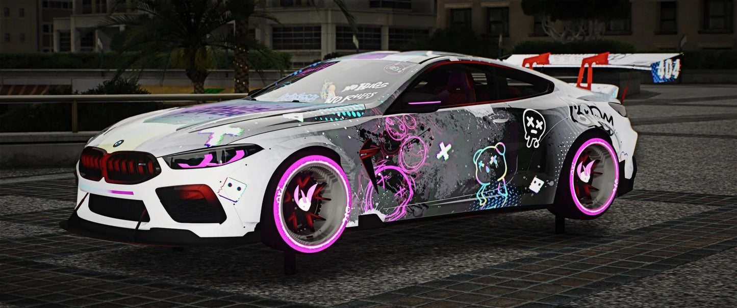 BMW M8 Neon Bear [Dinamic Lights] | NEO DESIGNER