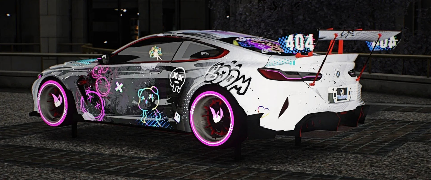 BMW M8 Neon Bear [Dinamic Lights] | NEO DESIGNER
