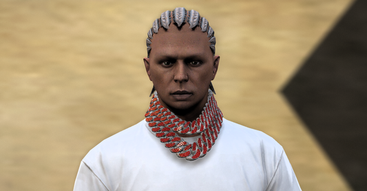 Blood-Red Iced Rope Cuban (Chain)