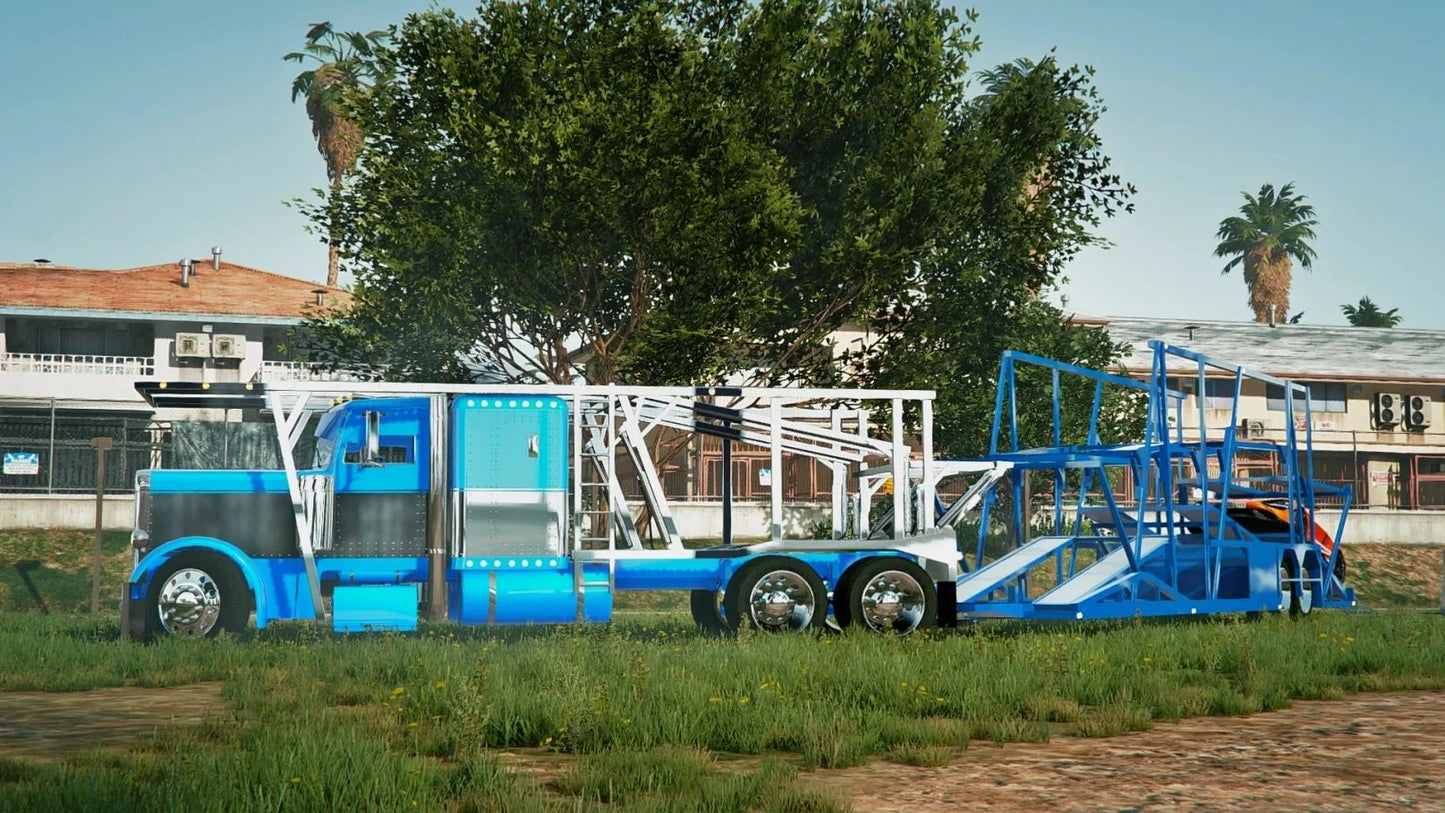 Car carrier Truck and Trailer | Flairs Semis Truck
