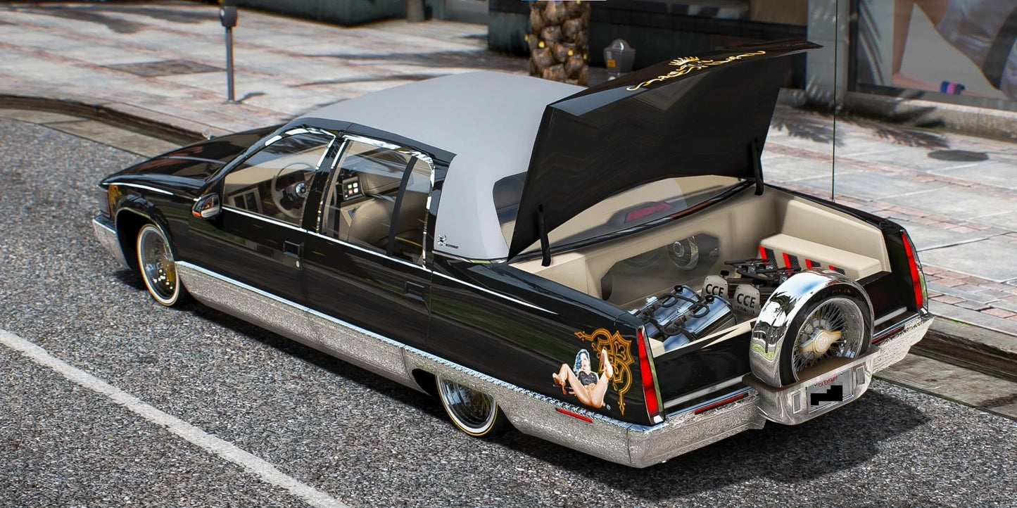 Cadillac Fleetwood Lowrider Monalisa | Unlistickz
