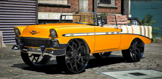 Chevy Belair 28s Donk | Krazy Customs