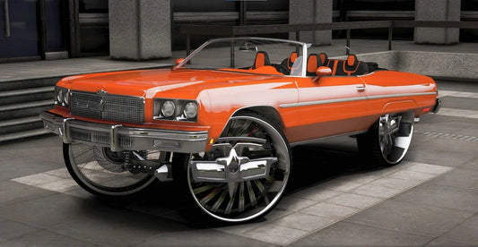 Chevy Caprise 2d Spiners swap Tesla 1973 | Ismackzi