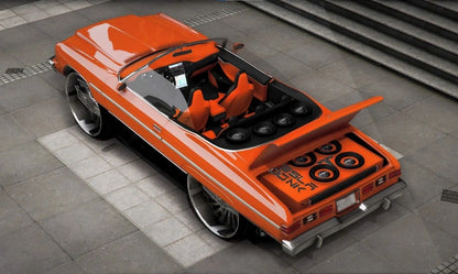 Chevy Caprise 2d Spiners swap Tesla 1973 | Ismackzi