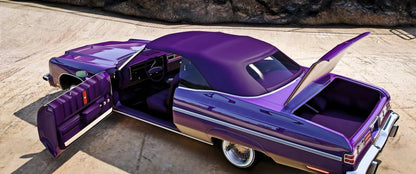 Chevy Caprice Lowrider 1975 [Animation Roof] (Working Hydraulic) | One Deep