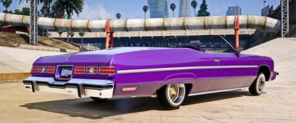 Chevy Caprice Lowrider 1975 [Animation Roof] (Working Hydraulic) | One Deep