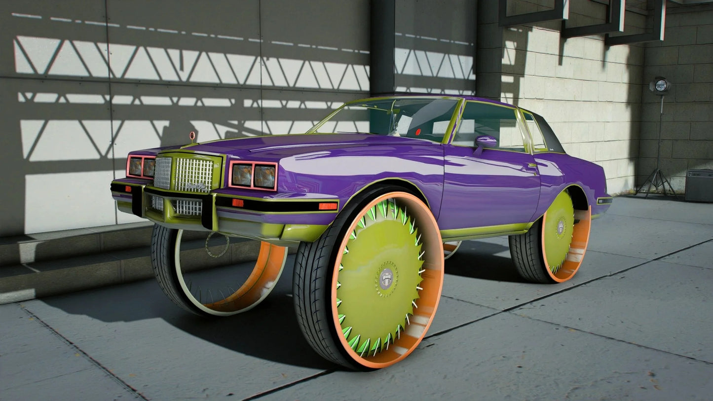 Chevy Grand Prix 2+2 Donk Spiners 1985 | Ismackz