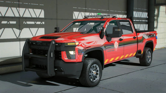 Chevy Silverado 2022 Fire Department | Wolv3s