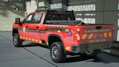 Chevy Silverado 2022 Fire Department | Wolv3s