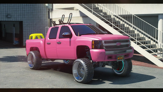 Chevy Silverado with Toy car 2013 | Bos