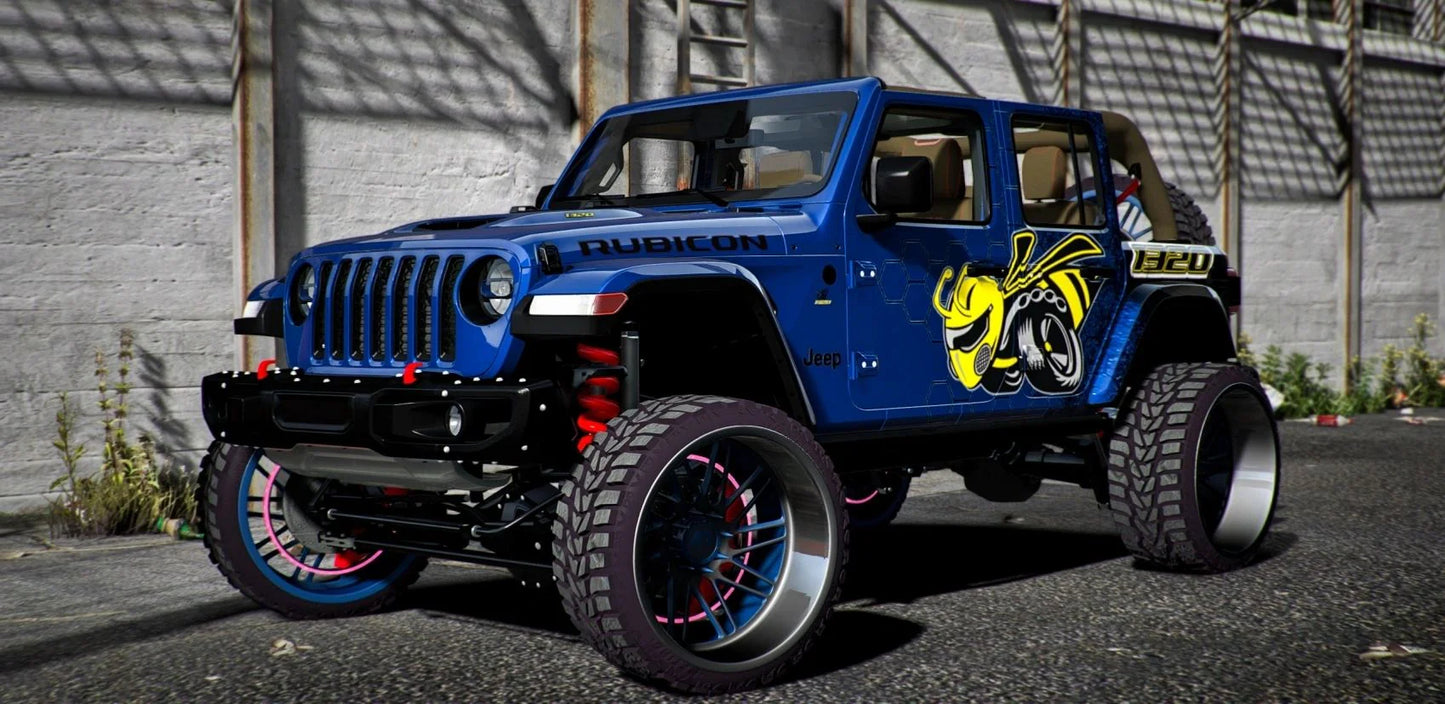 Custom 1320 Scatpack Jeep Rubicon 4x4 On Forgiatos Rims | PN Customs
