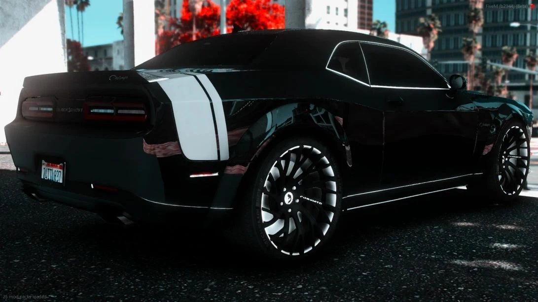Custom 2023 Dodge Challenger 1000HP Hellcat Redeye Black Ghost Edition On Forgiato Sincro's | 4K Customs