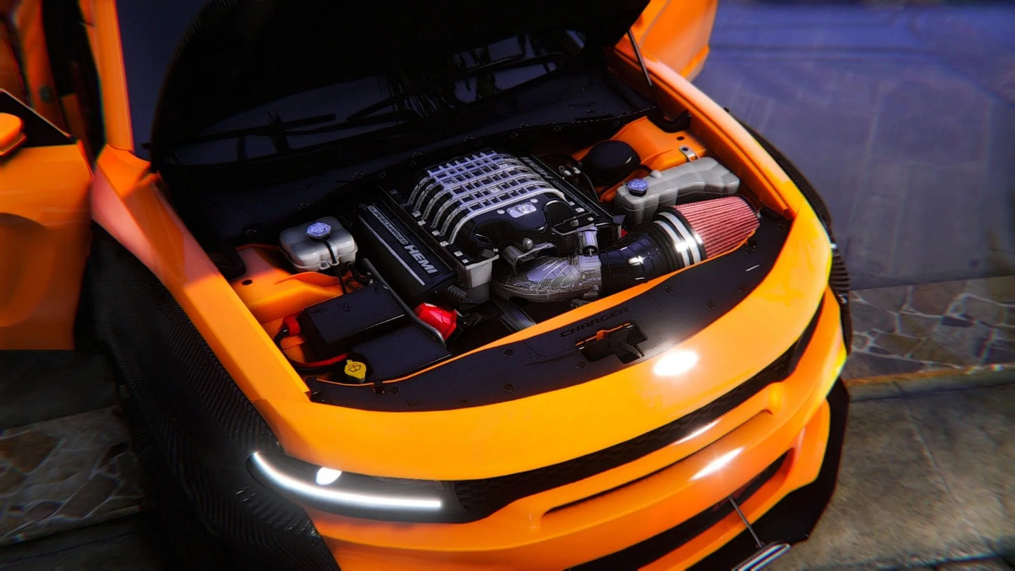 Custom 2021 Dodge Charger Demon Carbon Body Widebody | 4K Customs