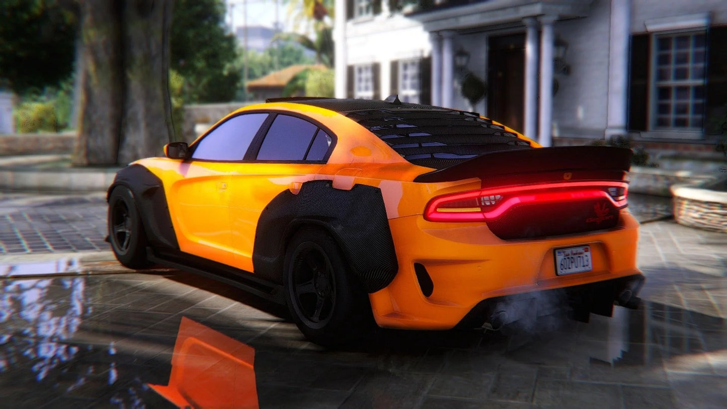 Custom 2021 Dodge Charger Demon Carbon Body Widebody | 4K Customs