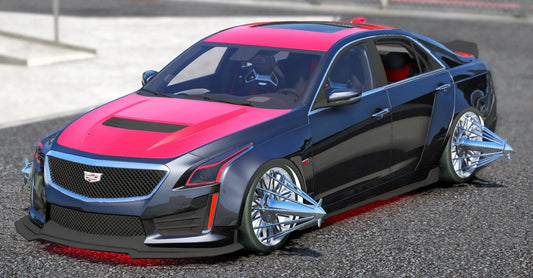Custom Cadillac CTS-V Widebody 6 Seater Slider On Swangas | A1 Customs