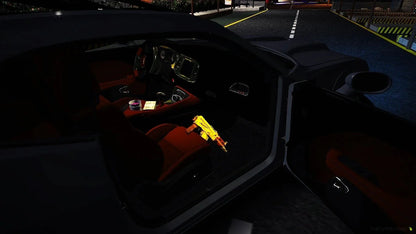 Custom Dodge Challenger On Forgiatos With Lean, AK-47, Speakers and Money | Unknown