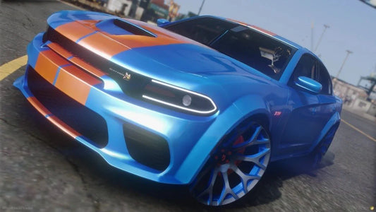 Custom Dodge Charger Dre Way "Blue Flame" Scatpack Replica | 4K Customs